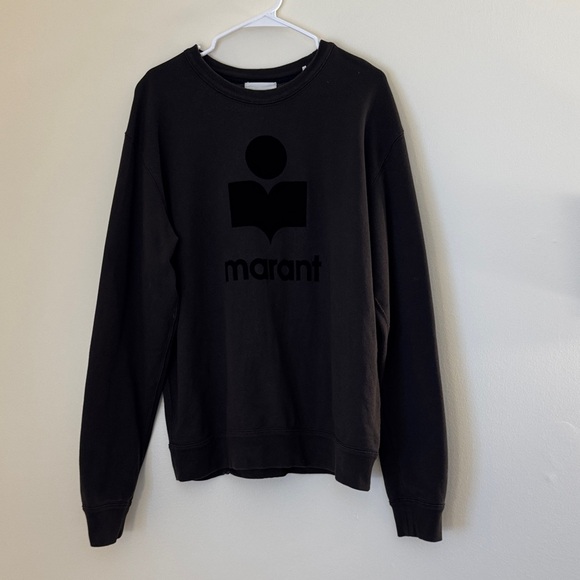 ISABEL MARANT Mikoy Faded Black Sweatshirt - Picture 1 of 5